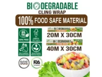 Biodegradable plastic wrap with natural decomposition – safe for food storage