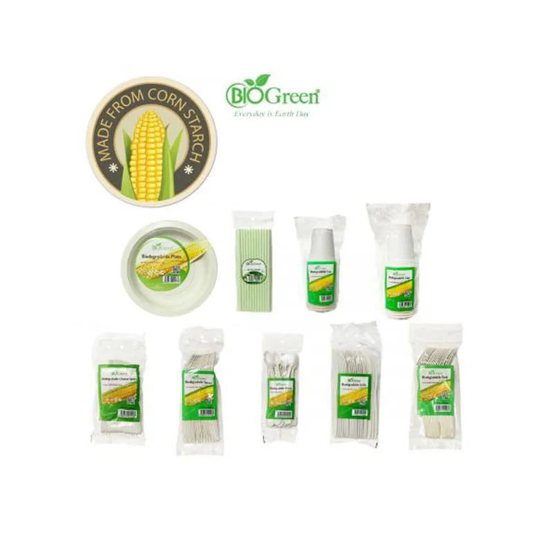 Biodegradable Disposable Tableware Cutlery 12set
