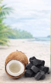 coconut and charcoal