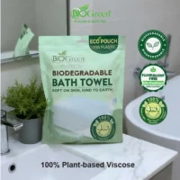 BIOGreen Disposable Bath Towel | Eco-Friendly & Hygienic Single-Use Towel - 24 Pcs Per Carton